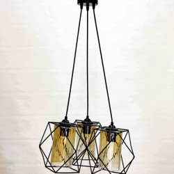 Chandelier with 3 cubes Chandelier with 3 cubes