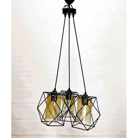Chandelier with 3 cubes