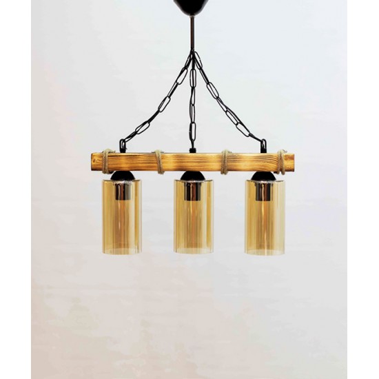 WOODEN CHANDELIER