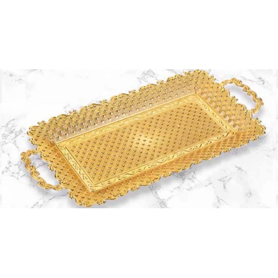 Rectangular Cast Tray Gold