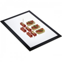O. Buffet Plexy Mirror Display Stand Rect. O. Buffet Plexy Mirror Display Stand Rect.