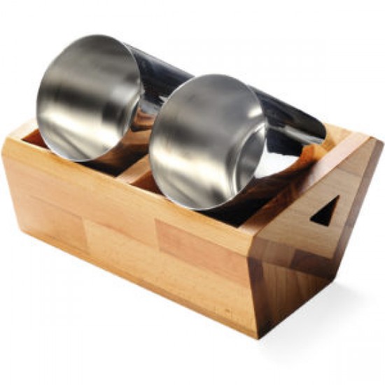 Double Wooden Spoon Stand