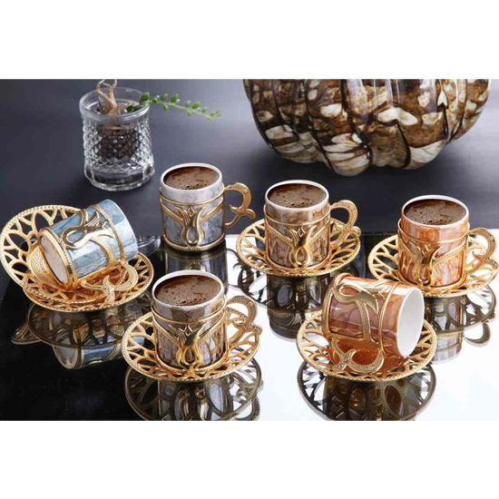 COLORED COFFEE CUP SET