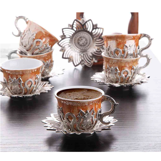 ORANGE DESIGN COFFEE SET