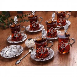 TEA SET WITH SPOON  TEA SET WITH SPOON