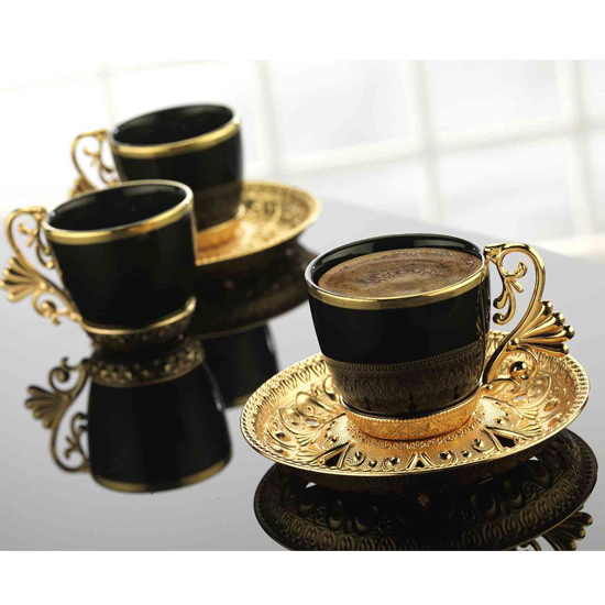 LAL ELEGANT BLACK COFFEE SET