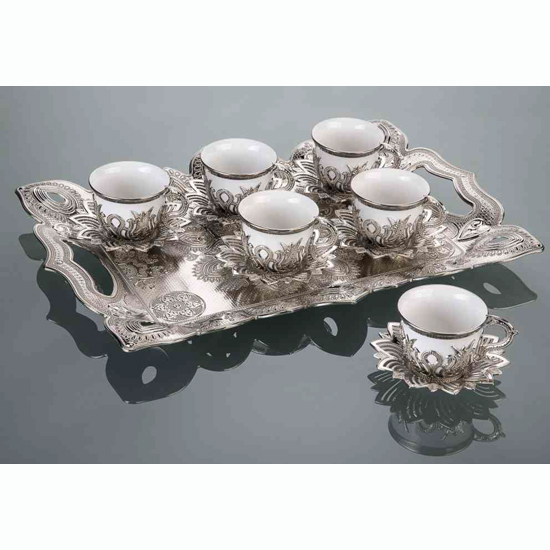 TİRYAKİ TRAY WITH COFFEE SET