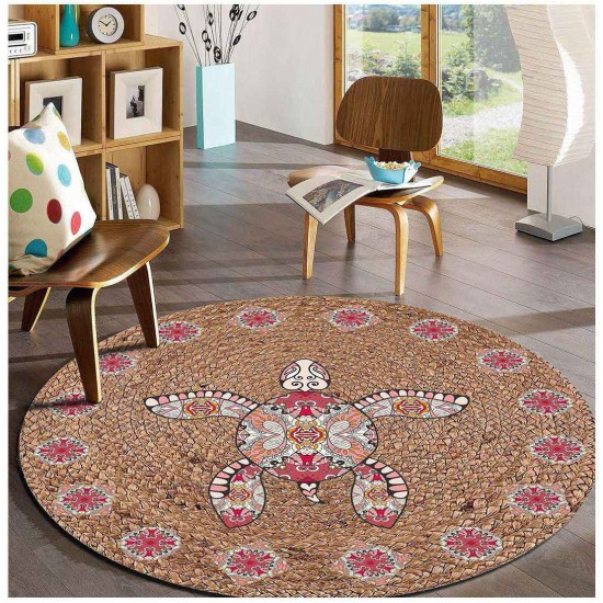 Jute Carpet Circule Shape