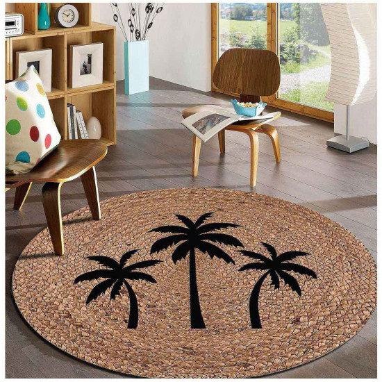 Jute Carpet Circule Shape