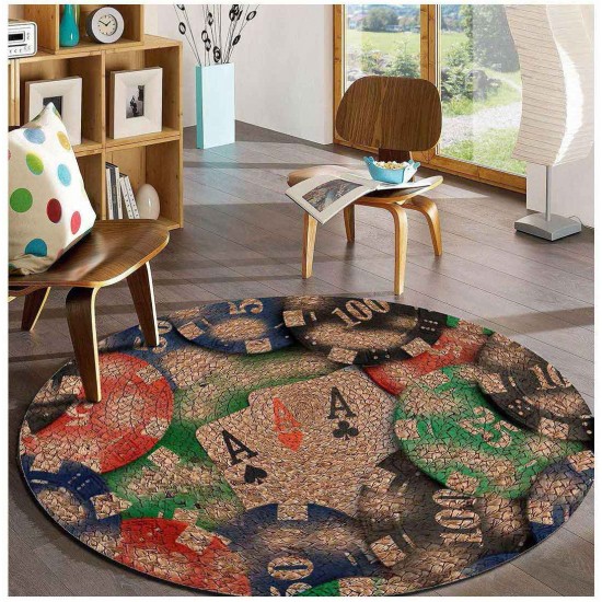 Jute Carpet Circule Shape