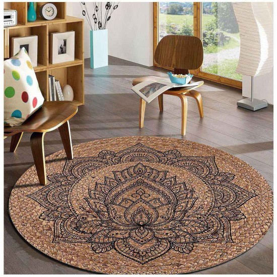 Jute Carpet Circule Shape
