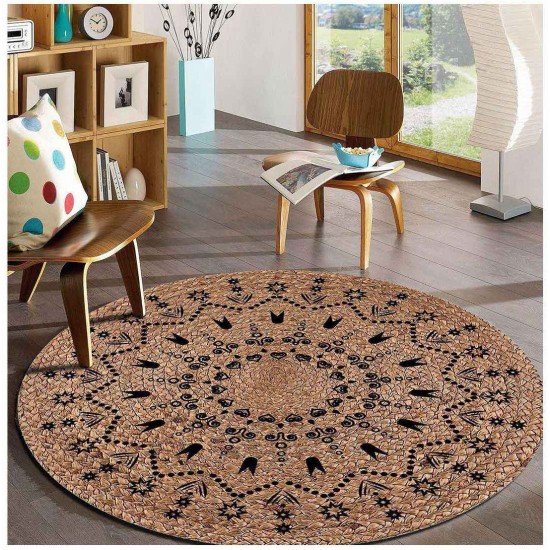 Jute Carpet Circule Shape