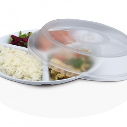 3-Compartment Plate with Cover 3-Compartment Plate with Cover