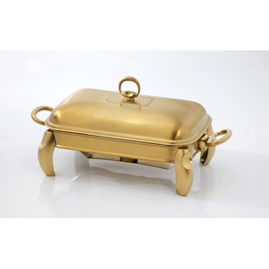 Rectangular serving plate with candle warmer