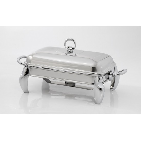 Rectangular serving plate with candle warmer
