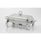 Rectangular serving plate with candle warmer