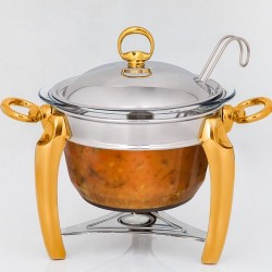 Soup Serving Set with Candle Warmer Soup Serving Set with Candle Warmer