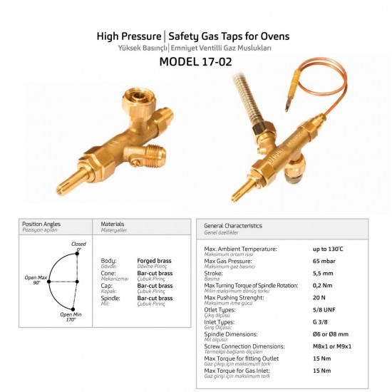 Safety Gas Tap For Ovens