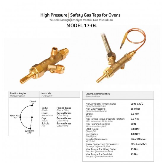 Safety Gas Tap For Ovens