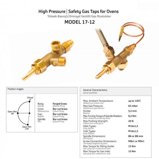 Safety Gas Tap For Ovens