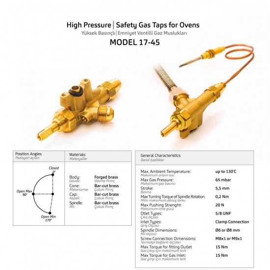 Safety Gas Tap For Ovens
