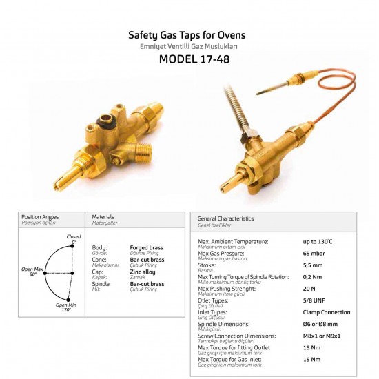 Safety Gas Tap For Ovens