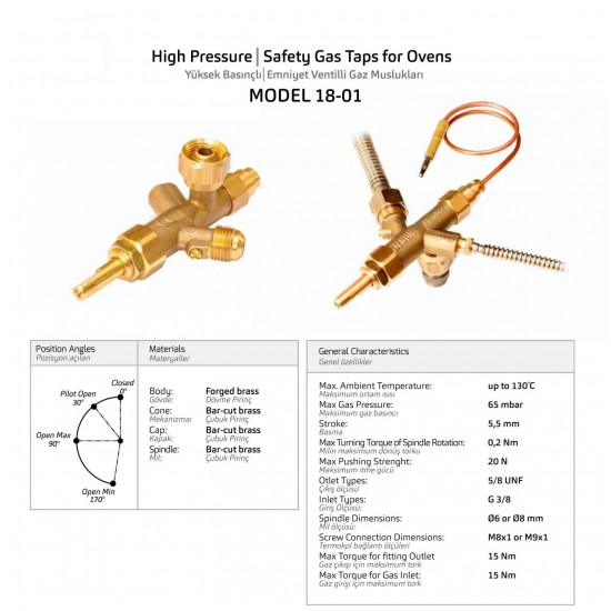 Safety Gas Tap For Ovens