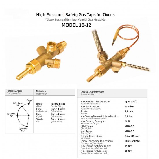Safety Gas Tap For Ovens