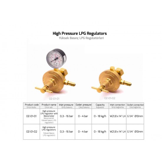 High Pressure LPG Regulator